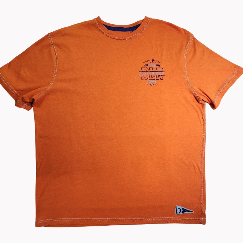 Disney Parks Authentic Orange T-Shirt XXL Disneyland Resort Logo Tee